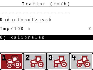 Kezelés QUANTRON-A 4 4.7.1 Sebességkalibrálás A sebességkalibrálás a pontos szórási művelet alapvető feltétele. Az olyan tényezők, mint pl.
