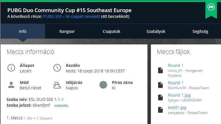 lépés 2. lépés 4.4. Pontozás Minden ölés 16 pontot ér.