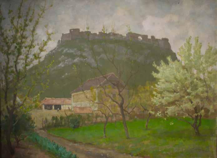 7. tétel VIDOVSZKY BÉLA ( 1883-1973 ) Sümegi vár 60 x 80 cm Olaj, vászon