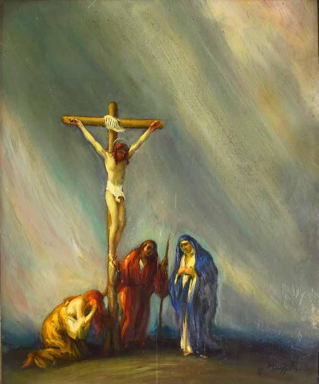 tétel GAÁL FERENC ( 1891-1956 ) Krisztus levétele a keresztről 60 x 80