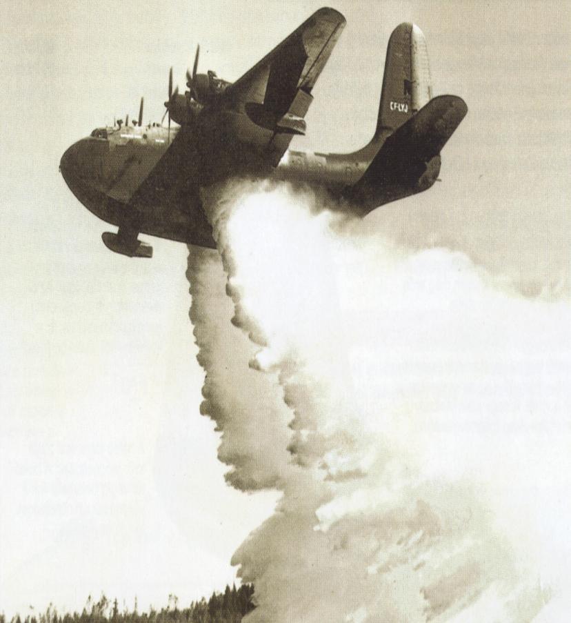 PB-2M MARS (8. kép). Nagy hatótávolságú tűzoltó repülőgép (hidroplan), (tartályában 10 000 l vízzel becsült érték); 8. ábra. PB2M MARS tűzoltó repülőgép munkában. Forrás: A világ repülőgépei.