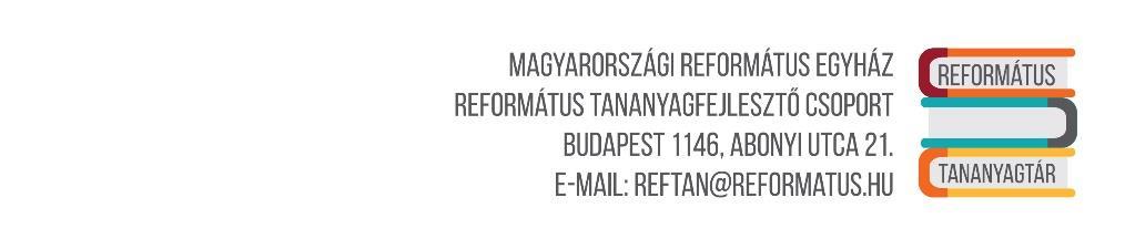 INNOVÁCIÓ A REFORMÁTUS ISKOLÁKBAN Leíró
