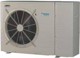 Daikin Altherma monoblokk rendszer E(B/D)LQ-CV3 + EK(2)CB-CV3 + EKMBUH3V3/9W1 Reverzibilis, monoblokk levegő-víz rendszer, ideális korlátozott méretű beltér esetén Kompakt reverzibilis monoblokk