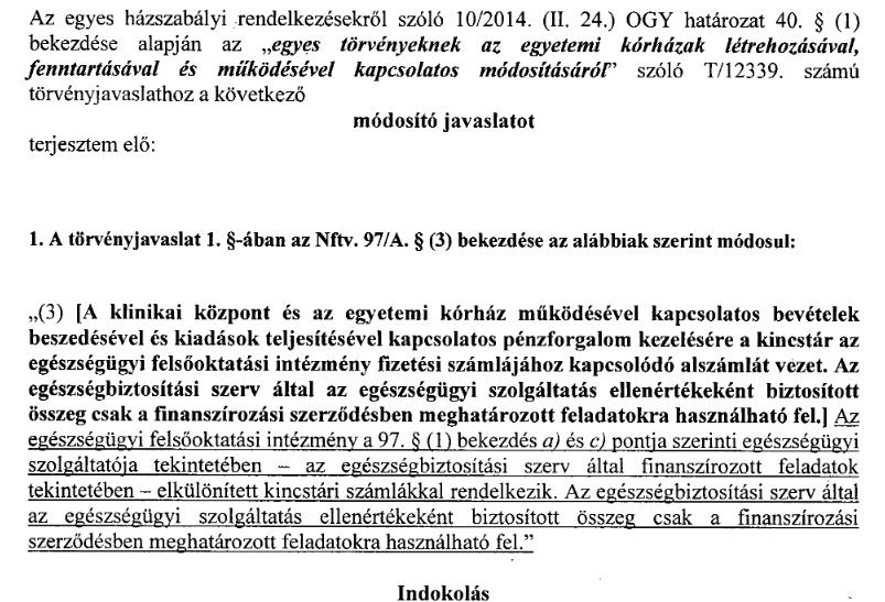 A módosítással érintett szerkezeti egység a dokumentumfában piros színnel van jelölve, amelyre kattintva ez kék színűre változik.
