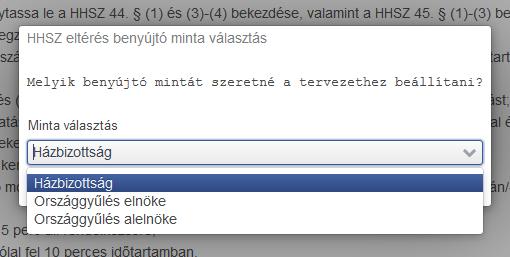 A tervezet szövege a gombra kattinva szerkeszthető, a változások a Mentés gombra kattintva menthetők el. A a tervezetnek.