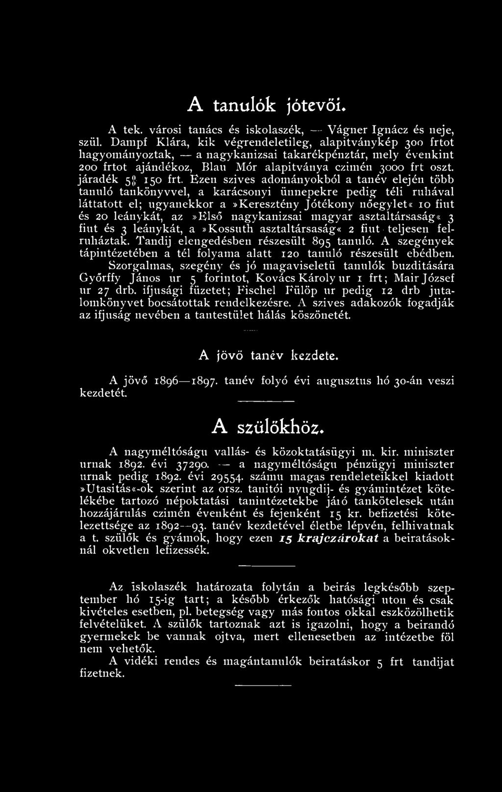 járadék 5$ 150 frt.