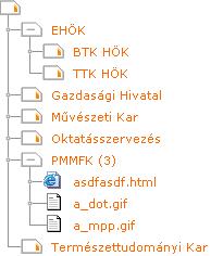 Információ 2.2.7 Dokumentumok Az ETR adminisztrátor által egy előre meghatározott könyvtárba elhelyezett dokumentumokat tekintheti itt meg.