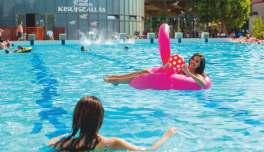 Kumánia Spa and Pool 1300 m² water surface There are two outdoor and five indoor pools available for our guests: the small ones can be entertained by a splash pool while the bigger ones can enjoy the