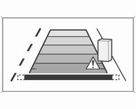 Figyelmeztető szimbólumok A figyelmeztető szimbólumok háromszögekként 9 jelennek meg a képen, amik a fejlett parkolássegítő rendszer hátsó érzékelői által észlelt tárgyakat mutatják.