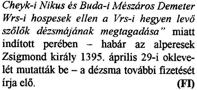hallgasson ki. Oklevel -"Sasadi tizedper" (1365. aprilis 4-i irat) Bosquetoi Bernat papai iigyhallgat6 iteletlevele.