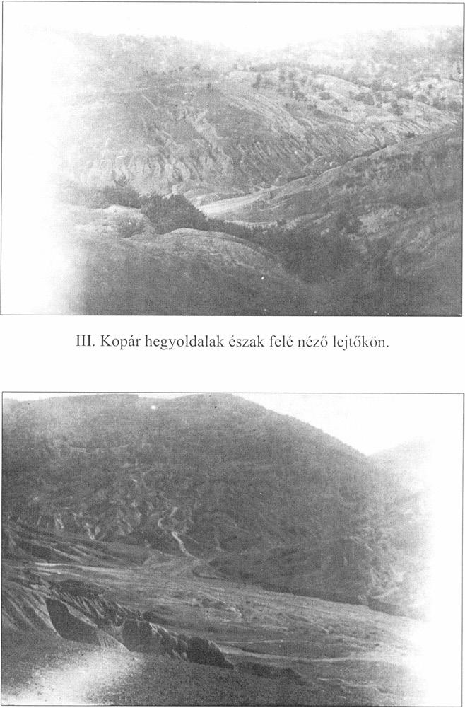 IV. K opár hegyoldalak délkelet felé néző