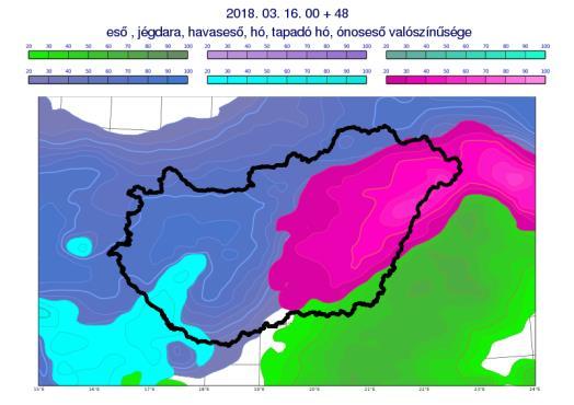 15:33, 18:39 és 21:46 UTC A képek forrása: Országos Meteorológiai Szolgálat Az ECMWF modell