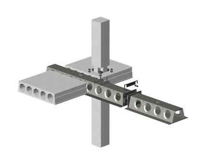 DELTABEAM Öszvérszerkezetű gerenda A rendszer előnyei gyors és könnyű szerelhetőség tipizált kapcsolatok kis szerkezeti magasság gépészeti vezetékek egyszerű elhelyezése költséghatékony sokféle