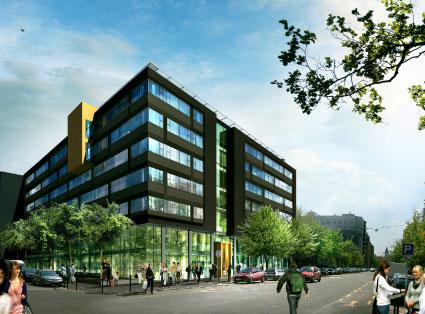 példa: LEED Platina fokozatú irodaház 13 m-es