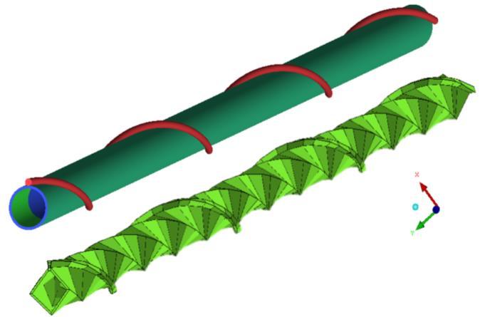 A megváltoztatott geometria hatással van a Fluid hálóra is, ugyanis a letörések nélkül kevesebb a kis felület.