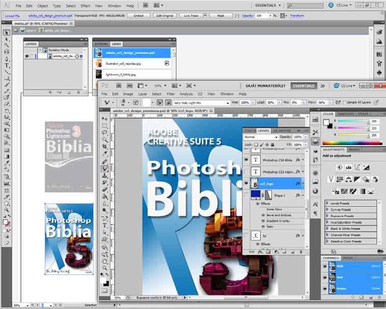 BITKÉPEK KEZELÉSE 19 Szerkesztés a forrásprogramban Az Adobe Photoshoppal, illetve más, az adott objektumot létrehozó (vagy később a fájlnév kiterjesztéshez társított) alkalmazással kialakított