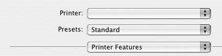 Nyomtatófunkciók beállítása A Printer Features lapon papírtípussal és papírminőséggel kapcsolatos beállításokat találhat.