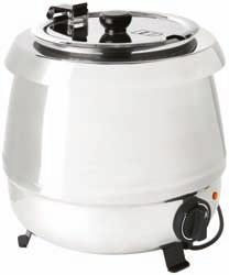 : 143131 Hőmérséklet tartomány: 30-260 C 4 alumínium tálca Mechanikus vezérlés Rozsdamentes acél 75 mm-es