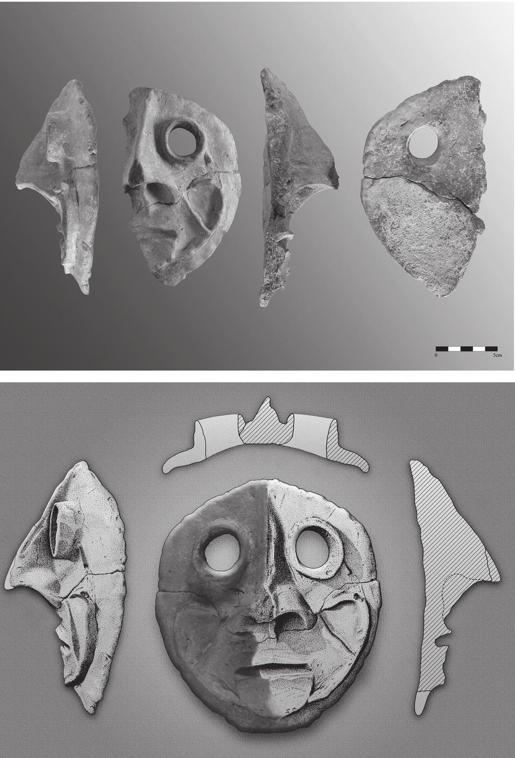 gödörben találtakkal (Horváth 2004b, ﬁg.5.9.) (2. ábra). Mindezek miatt úgy gondoltuk, hogy a két beásás létesítése közt nem telt el sok idő: az elsőként kiásott, szabálytalan alakú 1072.