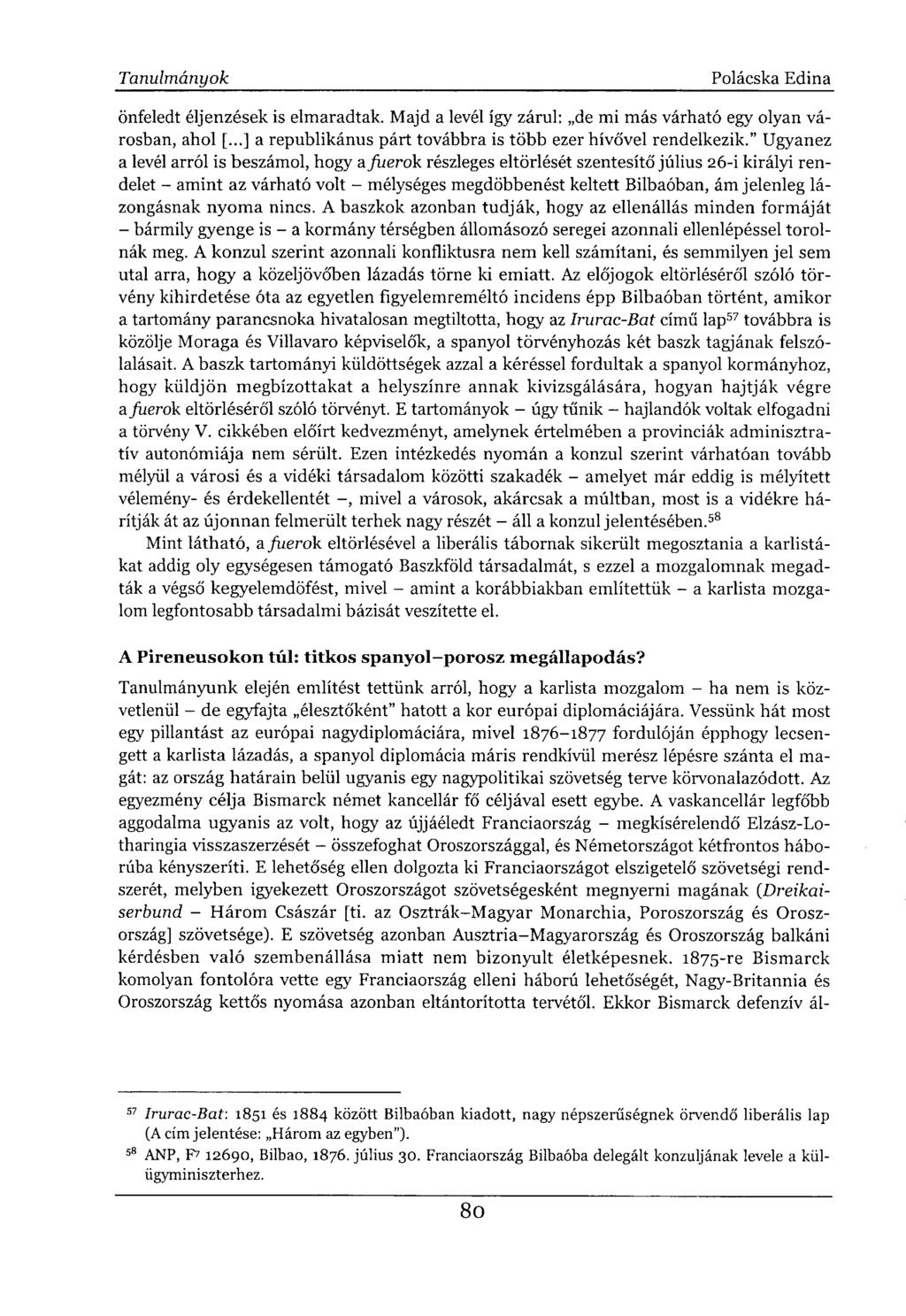 önfeledt éljenzések is elmaradtak. Majd a levél így zárul: de mi más várható egy olyan városban, ahol [...] a republikánus párt továbbra is több ezer hívővel rendelkezik.