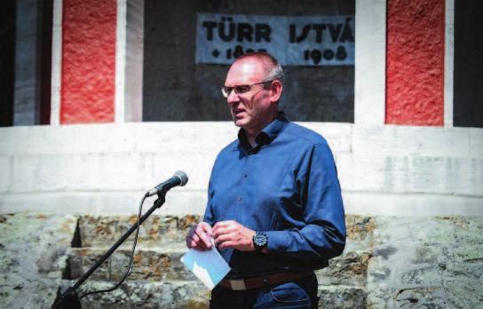 Útjukról négyük nevében Kovács Tamás tartott rövid beszámolót. Életük egyik legnagyobb kalandjának nevezte az utat, amellyel tisztelegni kívántak Türr István életpályája és emberi nagysága előtt.