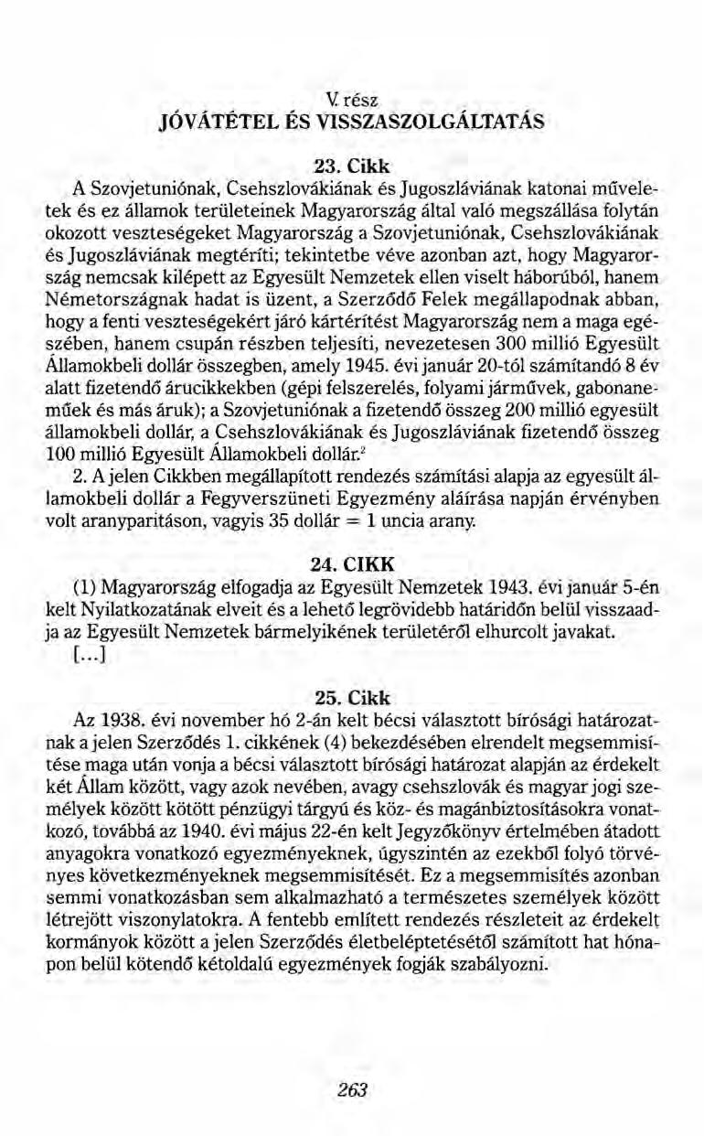 JÓVÁTÉTEL V rész ÉS VISSZASZOLGÁLTATÁS 23.