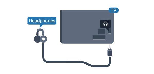 Az 5362-es sorozathoz 4.8 Fejhallgatók A fejhallgató a TV hátulján lévő csatlakozóhoz csatlakoztatható. A csatlakozó 3,5 mm-es mini-jack típusú.