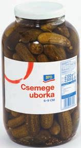 töltőtömeg: 2000 g/db Rege csemegeuborka 2-5 cm 4100 g/db töltőtömeg: 2300 g/db 608,- 499,-
