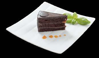 csokoládés-tonkababos mousse, keksz morzsával,
