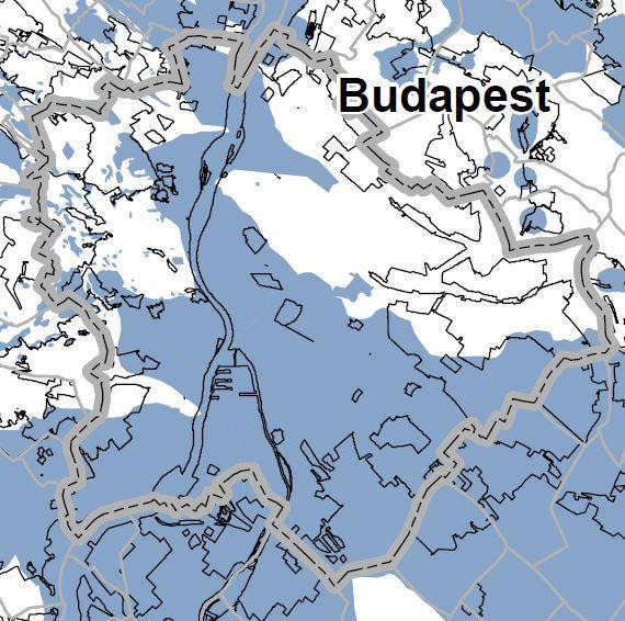 tervlapjából Az OTrT övezetei Kerület érintettsége Vizsgált terület érintettsége Az országos