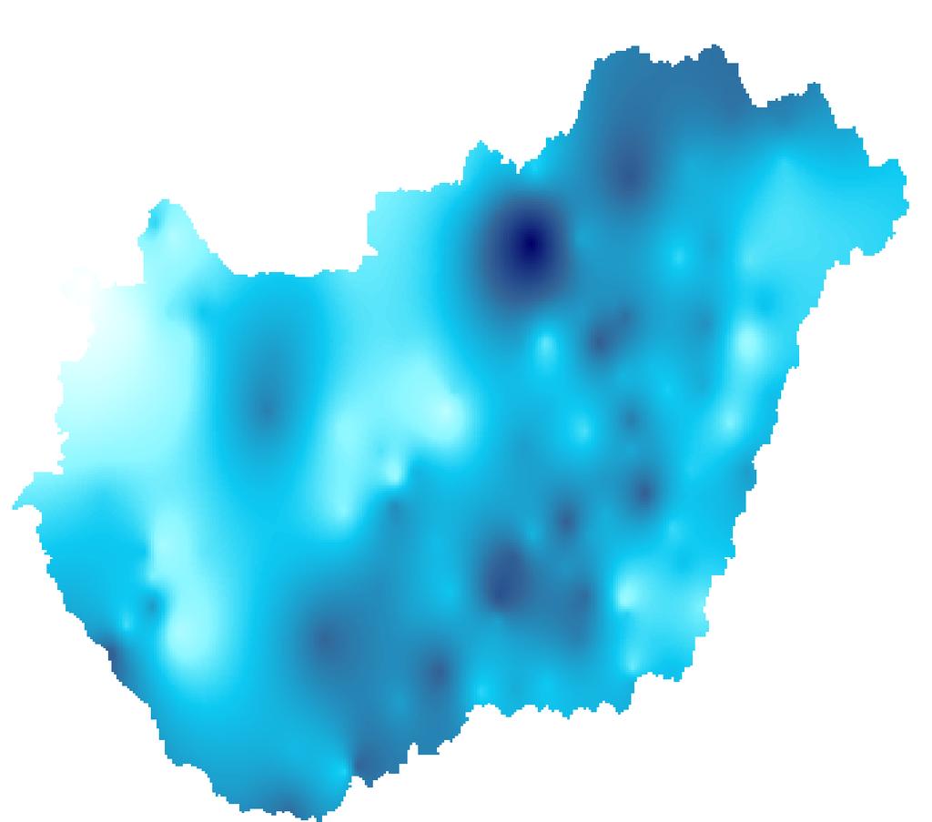 A havi csapadékösszeg országos területi átlagértékének sokévi (1971-2000) átlagtól való eltérése (%) a 2010.