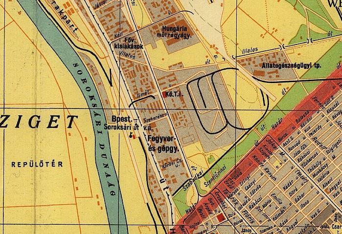 Budapest térképe 1943.: Kö. T. I.