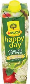 HAPPY DAY GARDEN FRUIT 100% GYÜMÖLCSLÉ alma-bodza vagy alma-ribizli, 1 l 399 Ft -200 Ft 199 Ft MINDEN SIÓ PRÉMIUM 50-100%-OS JUICE VAGY NEKTÁR -20% A polcon feltüntetett ár már tartalmazza a