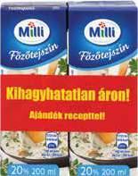 199 Ft MILLI FŐZŐTEJSZÍN 2x200 ml,
