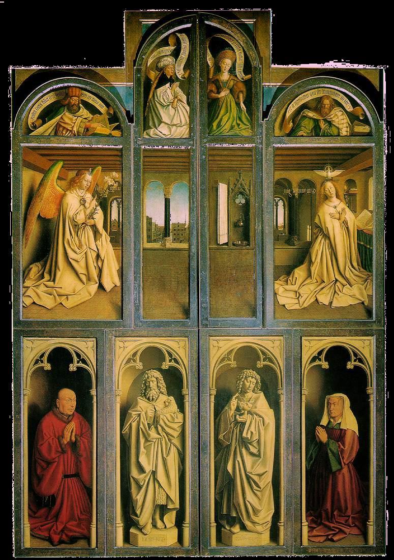 Genti oltár Belgium Szárnyas oltár, sok tábla