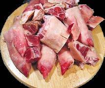 fehér csont 5% Sertés máj 5% 1-2 kg Sertés dagadó