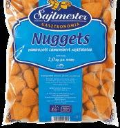 3 kg Csirke Cordon Bleu 140 g öml. 3 kg Sertés húsgolyó 15 g öml. 3 kg Csirkemell csíkok extra ropogós 20 g öml.