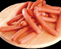 VIRSLIK (fagyasztott) KUKTA Hot-dog rudacska (17 cm) egyedileg fagyasztott 8x1 kg
