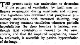 intraoperatívan alkalmazott magas VT, ezáltal a tüdő rendszeres hyperinflációja, csökkentette az atelectasia és az acidosis