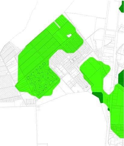 A módosítással érintett területet nem érinti az ökológiai magterület övezete, ill. a magterület területén nem kerül beépítésre szánt terült kijelölésre. Az OTrT 18-19.