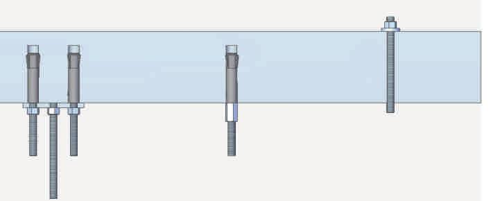 x ) 15 mm vastag, 870 kg/m testsűrűségű tűzvédő lap - Promatec- ) 1 mm vastag tűzálló tömítéssel - Promastop-P.