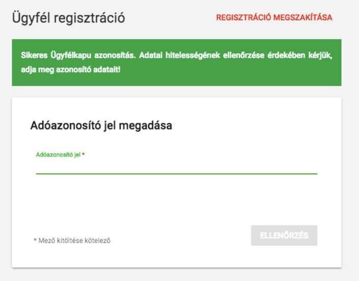 3. Ügyfélkapus belépés Ehhez szükséges az ÜGYFÉLKAPUS regisztrációnk, ami nem összetévesztendő a CÉGKAPUS regisztrációval! Ez az a regisztráció, aminek segítségével a Magyarorszag.