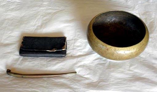Personal belongings left by