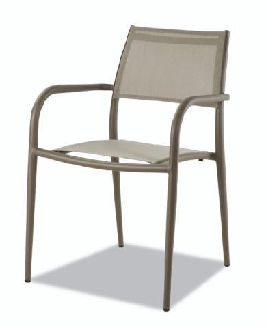 DL GRAZ Alumínium vázas éttermi kültéri karfás szék, fotel.
