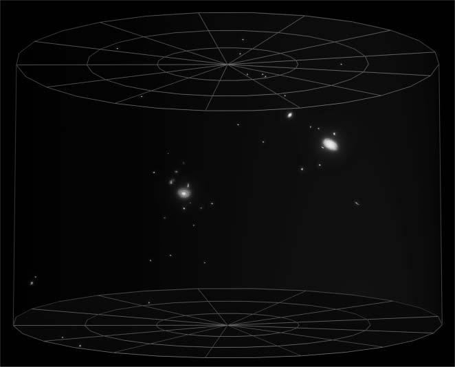 Legközelebbi galaxisszomszédaink, a Lokális Csoport 323 Sextans B Sextans A NGC 3190 Leo A Antlia Leo I Leo II Canes Venatici Ursa Major I Sextans Ursa Major II Boötes Ursa Minor Nagy-Magellán-felhõ