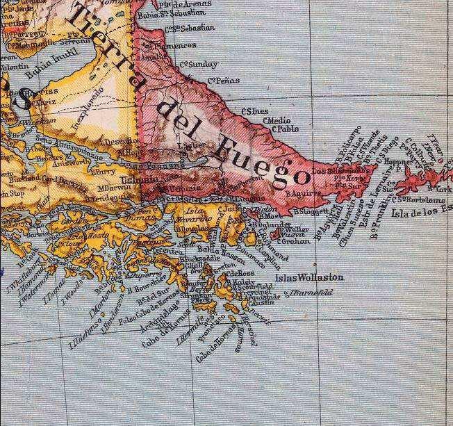 1. térkép: A Beagle-csatorna 1914-es ábrázolása http://en.academic.ru/pictures/enwiki/77/mapa_canal_del_beagle%2c_1914.jpg (Letöltés: 2014.03.19.) 2.
