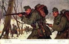 Kriegspostkar ten von B.