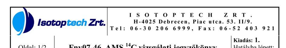 242 4. ábra: Az 1. sz. agancseszközből nyert C-14 dátum Fig. 4.: C-14 date obtained from the antler tool Földradar vizsgálatok Az új leletek fényében a természetes megoldás az újabban azonosított bányagödrök teljes feltárása lenne.