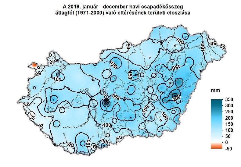 Felszíni vizek DRÁVA Az év elején és végén kisvízállások voltak a jellemzők. A barcsi állomáson 2016.01.04-én LKV értéket rögzítettük (-172 cm), a korábbi legkisebb vízállást 2011.