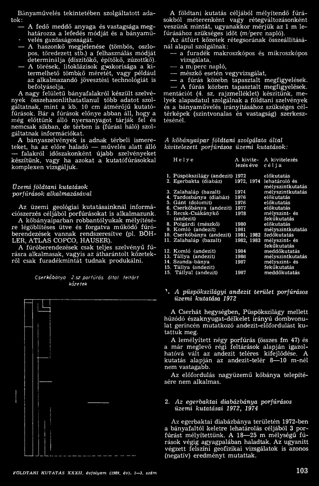 A törések, litoklázisok gyakorisága a k i term elhető tömbkő m éretét, vagy például az alkalmazandó jövesztési technológiát is befolyásolja.